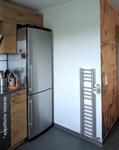 Edelstahl INOX Handtuchheizkörper Heizköper 35 x 113 cm