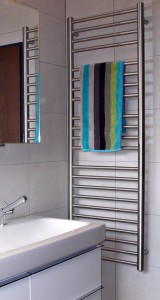 Edelstahl INOX Handtuchheizkörper Heizköper 50 x 148 cm