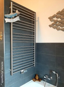 Edelstahl INOX Handtuchheizkörper Heizköper 75 x 148 cm