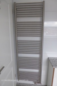 50 x 181 cm Badheizkörper INOX 100% Edelstahl matt o. poliert